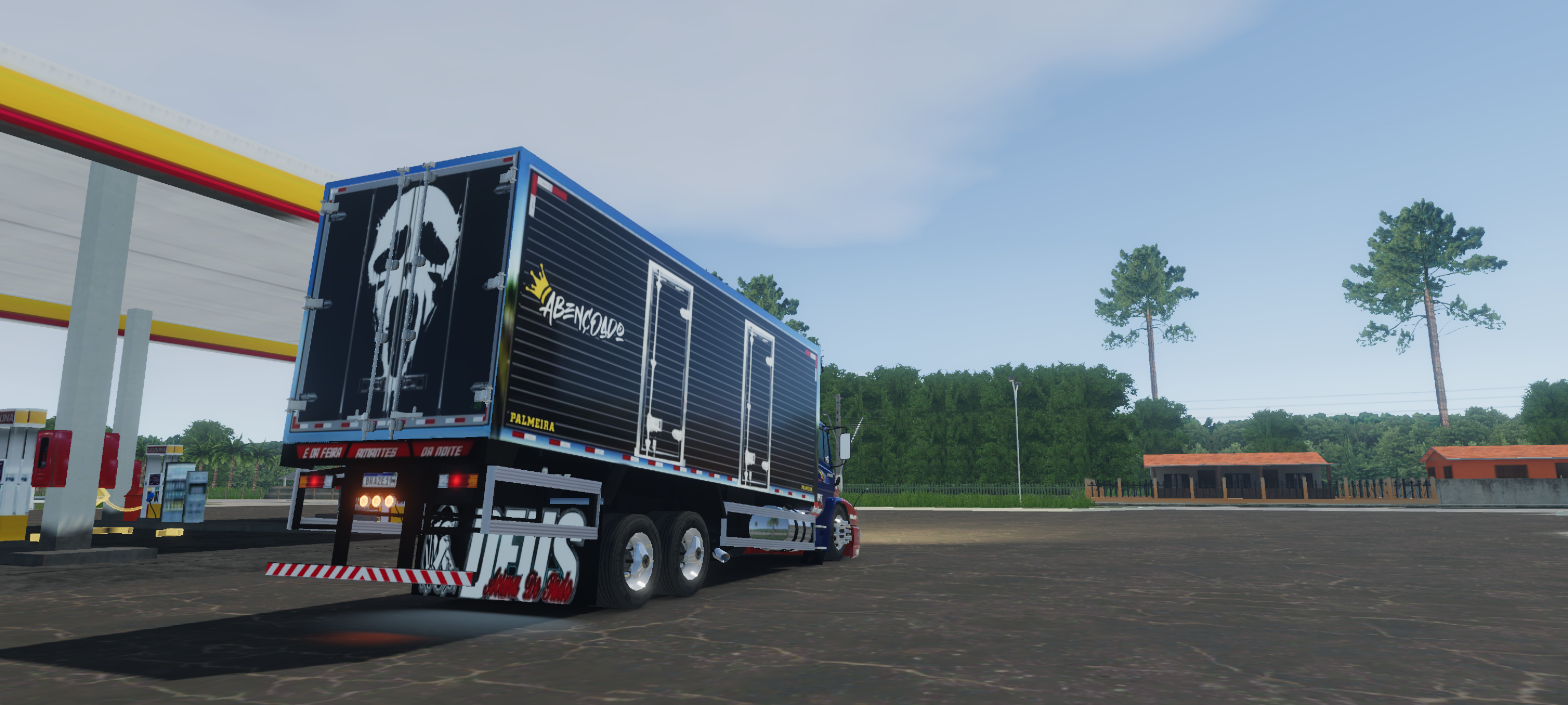 1620 qualificado no baú da morte, volante do caminhão também vem modificado