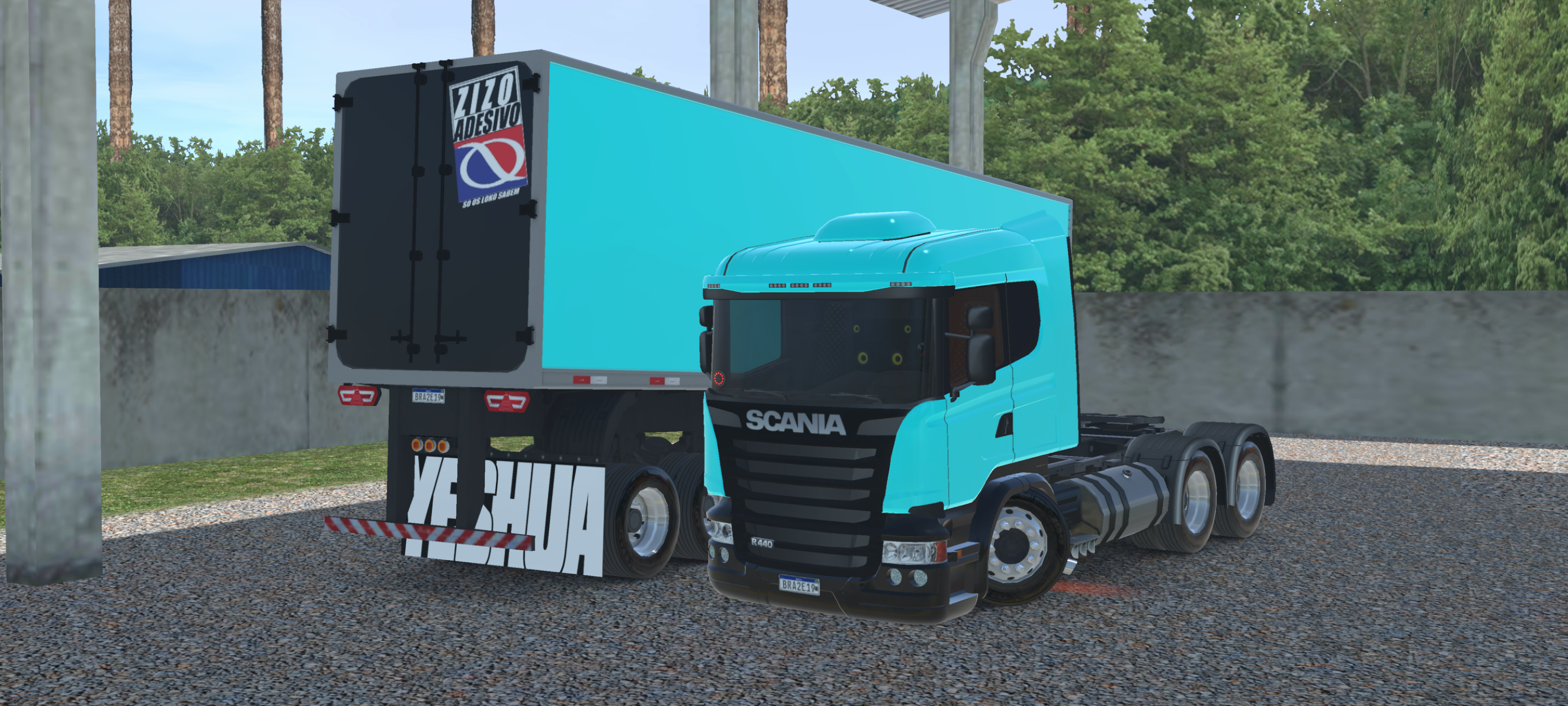 SCANIA R440 GRADE PRETA | BAU YESHUA