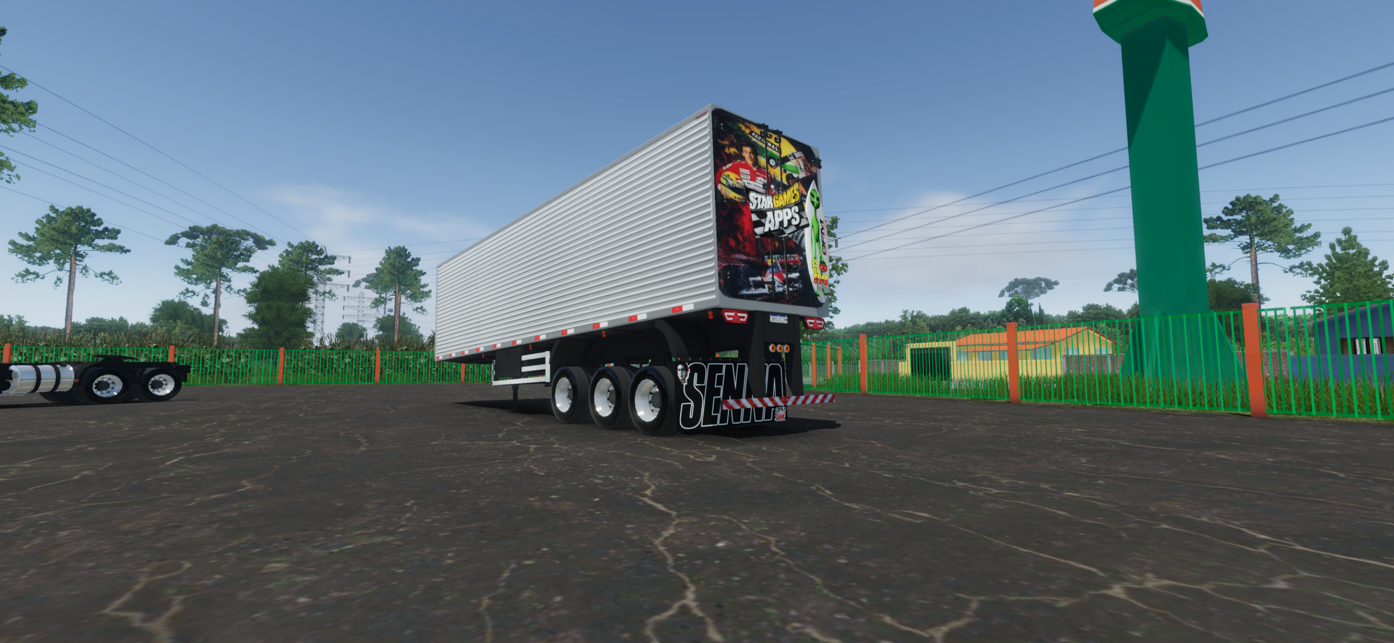 SKIN BAU 3 EIXOS ARYTON SENNA ATRAS ESPECIAL DE 31 ANOS.